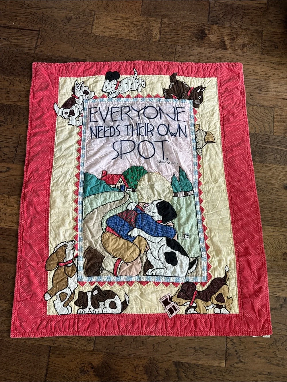 Vintage Patchwork Dog Quilt 